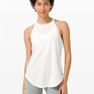 Lululemon Athletica Run Off-Route White Tank Top